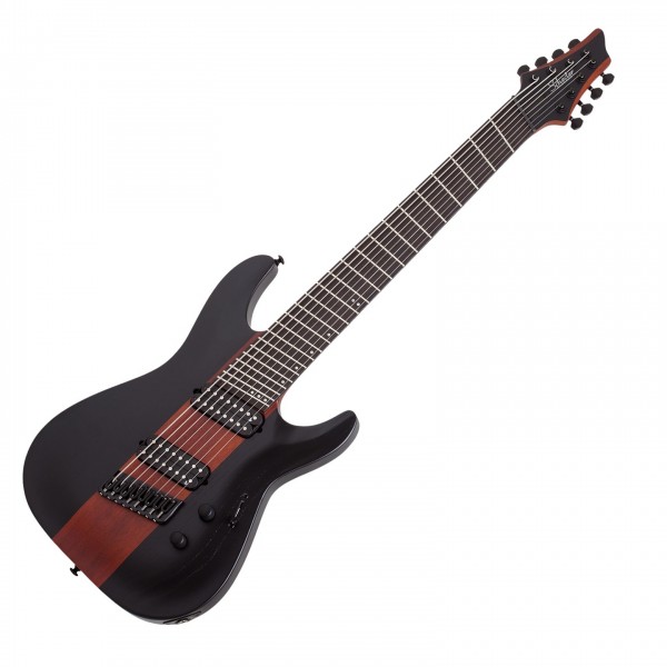 Schecter C-8 Multiscale Rob Scallon, Satin Dark Roast