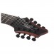 Schecter C-8 Multiscale Rob Scallon, Satin Dark Roast headstock 