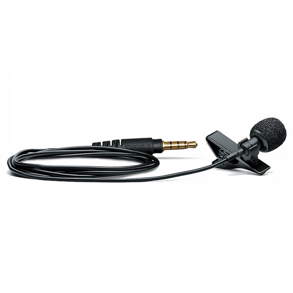 Shure Motiv MVL Condenser Lavalier Microphone For Smartphone or Tablet