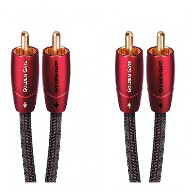 AudioQuest Golden Gate RCA to RCA Analogue Turntable Cable, 1.5m