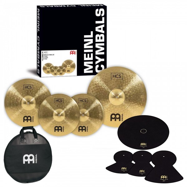 Meinl HCS Cymbal Set With Standard Cymbal Bag & Mutes