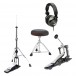 Roland TD-17KVX V-Drums Premium Electronic Drum Kit Bundle - Hardware