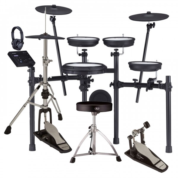 Roland TD-07KVX V-Drums Electronic Drum Kit Premium Bundle