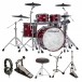 Roland VAD-706 Electronic Drum Kit, Gloss Cherry Premium Bundle