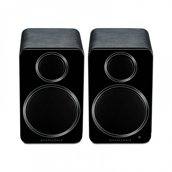 Wharfedale DS-2 Active Desktop Speakers, Black - Front