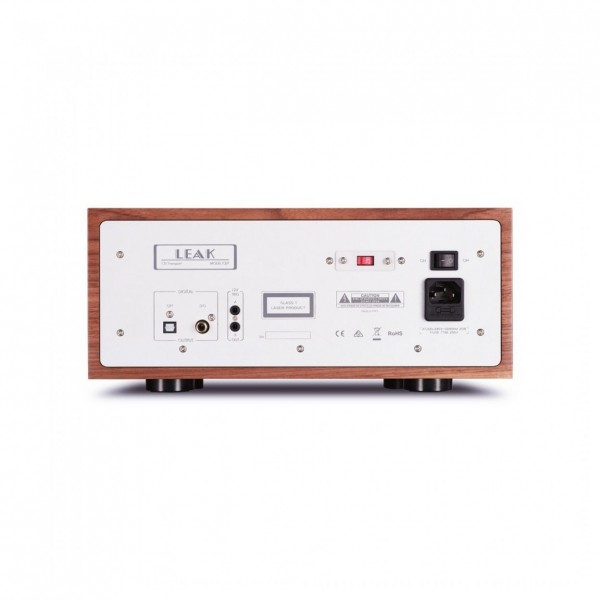 LEAK STEREO 130 Integrated Amp & CD Transport, Walnut HiFi Package Amplifier CD Rear