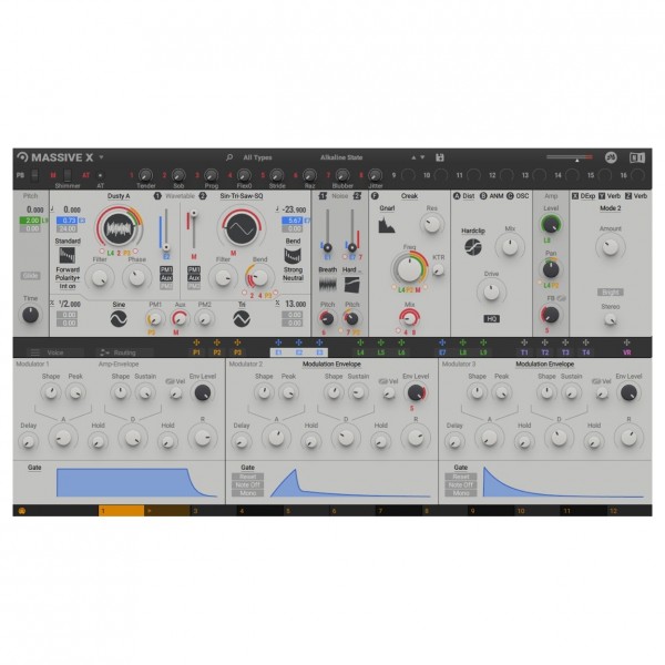 Native Instruments Massive X - GUI (Graphical User Interface)