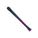Nuvo Recorder+ with Hard Case, Baroque Fingering, Black and Pink