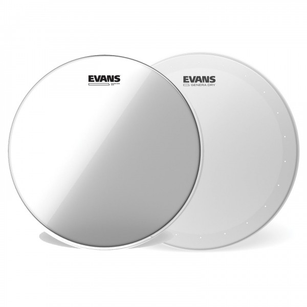 Evans Genera Dry Drum Head & Snare Side Hazy 300 Pack, 13''