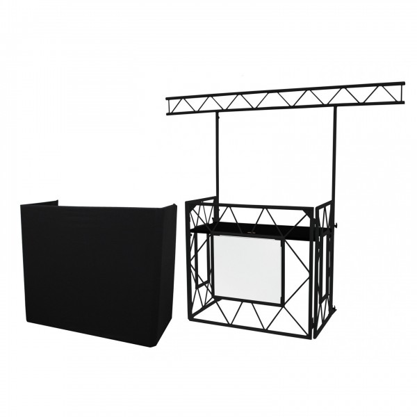 Equinox Complete Truss DJ Booth, Matt Black - BOM