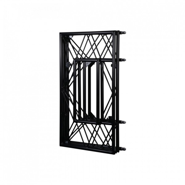 Equinox Complete Truss DJ Booth, Matt Black - Folded