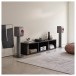 KEF S2 Speaker Stands, Titanium Grey - lifestyle