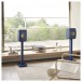 KEF S2 Special Edition Speaker Stands, Royal Blue - lifestyle