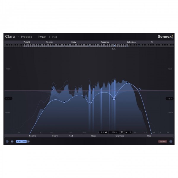 Sonnox Toolbox Claro - Resonance view