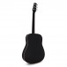 Dreadnought Thinline Electro Acoustic Guitar by Gear4music, Black