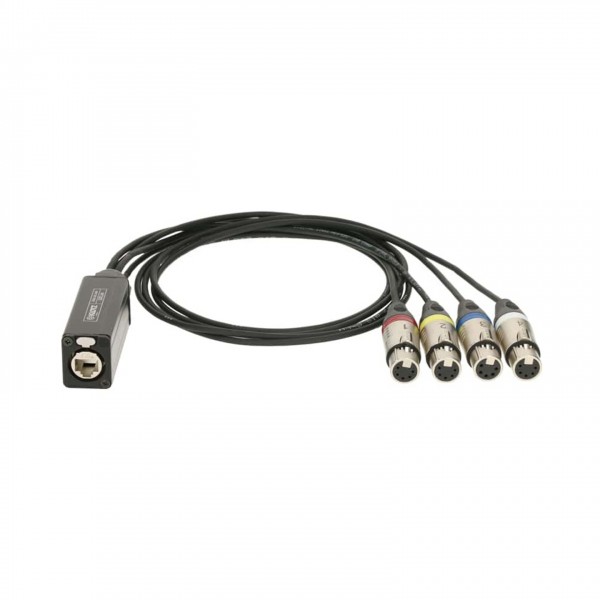 Klotz CatLink Mini 4 Channel Adapter, EtherCON - 5 pin XLR Female - Unpackaged