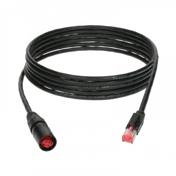 Klotz Flexible Professional Network Cable, EtherCON - RJ45, 3m - Coiled