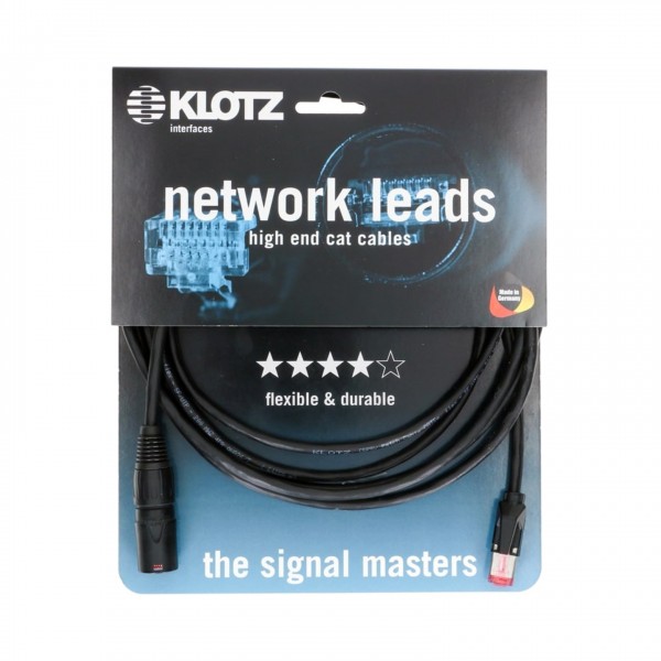 Klotz Flexible Professional Network Cable, EtherCON - RJ45, 10m - Packaged