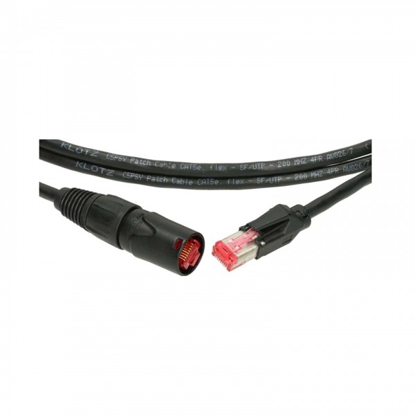 Klotz Flexible Professional Network Cable, EtherCON - RJ45, 10m - Connectors