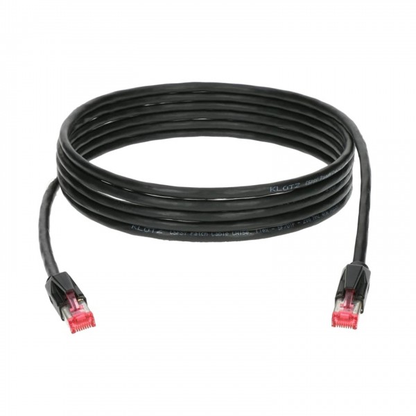 Klotz Flexible Professional Network Patch Cable, RJ45, 1m - Coiled