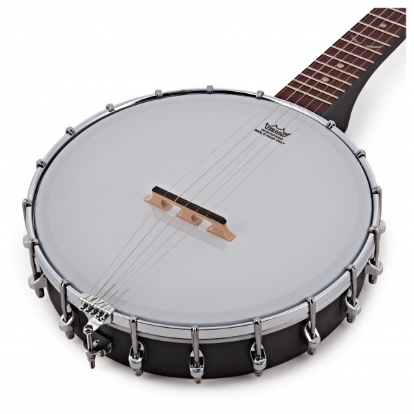 Dean Backwoods Mini Travel Banjo, Black Satin
