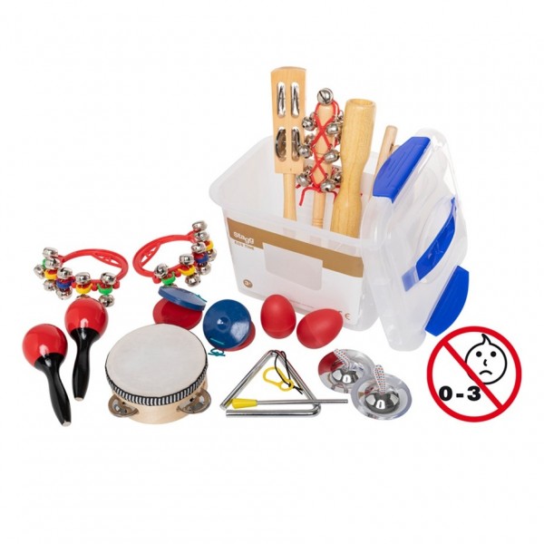 Stagg Children's Percussion Kit, with storage box