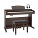 DP-10 X digitálny klavír klavírny stolice balenie, tmavých RW + Gear4music