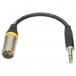 Klotz 6.5mm Stereo Jack - XLR Male Adapter, 0.2m - Cable