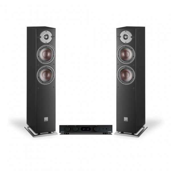 Audiolab 6000A Stereo Amp & OBERON 5 Speakers, Black HiFi Package