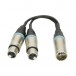 Klotz Merging Adapter, XLR Male - 2 x XLR Female - Cable