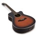 3/4 Size Electro-Acoustic Travel Guitar by Gear4music, Sunburst