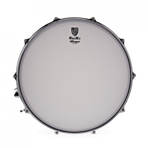 WorldMax 14 x 6.5'' Brushed Red Copper Snare Drum - Drumhead