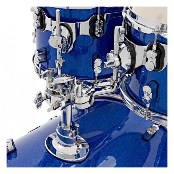 PDP Concept Maple 22'' 5pc Shell Pack, Blue Sparkle - Tom holder detail