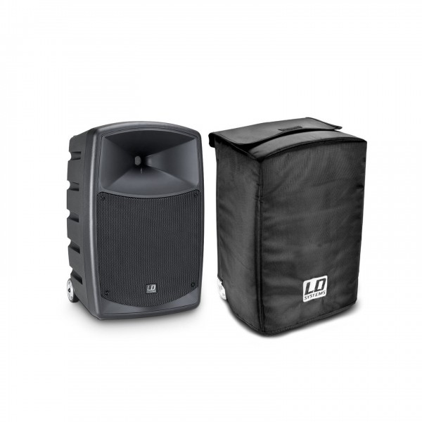 LD Systems Roadbuddy 10 Portable PA Speaker with Microphone and Cover - Speaker with Cover