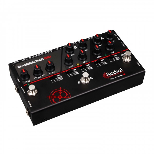 Radial Tonebone Bassbone OD 2-Channel Bass Preamp - left