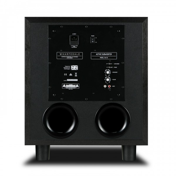 Wharfedale SW-12 Subwoofer, Blackwood - Rear