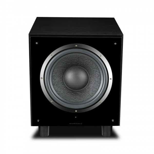 Wharfedale SW-12 Subwoofer, Blackwood - Open, Angled Front