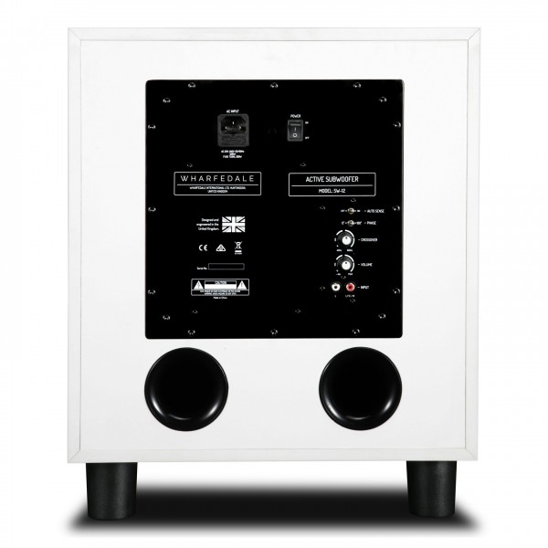 Wharfedale SW-12 Subwoofer, White - Rear