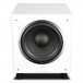 Wharfedale SW-12 Subwoofer, White - Open, Angled Front