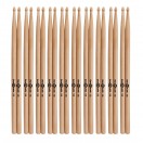 5B Wood Tip Maple Drumsticks, 10 Pack