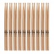 5B Wood Tip Maple Drumsticks Bundle, 10 Pair Pack