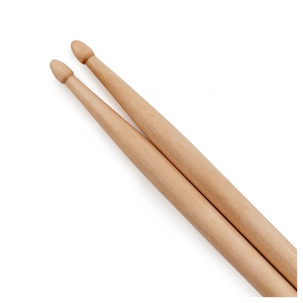 5B Wood Tip Maple Drumsticks Bundle, 10 Pair Pack