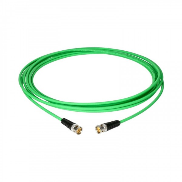 Klotz UHD Video Cable, 0.6/2.8 AF, BNCslim, Green, 5m