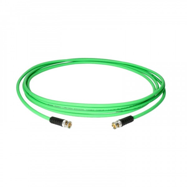 Klotz UHD Video Cable, 0.8/3.7 AF, BNCslim, Green, 5m