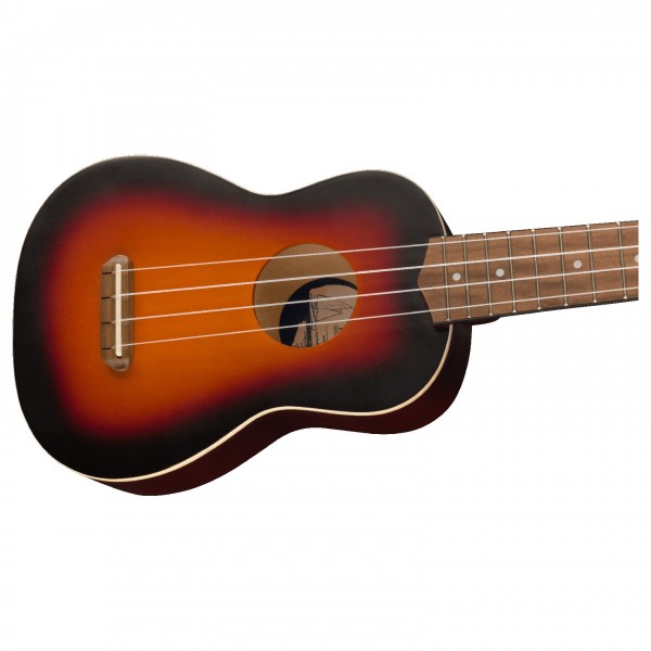 Fender Venice Soprano Ukelele, 2-Color Sunburst Body 