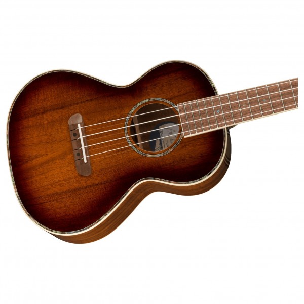 Fender Montecito Tenor Ukulele, Shaded Edge Burst close