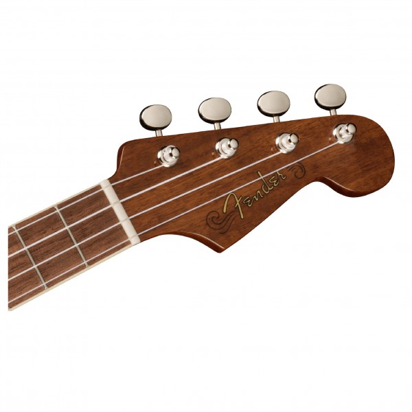 Fender Montecito Tenor Ukulele, Shaded Edge Burst head