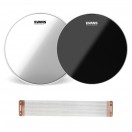 Evans Hydraulic Black Snare Drum Blaster Upgrade Pack, 14"