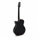 3/4 Size Cutaway Electro-Acoustic Travel Guitar by Gear4music, Black