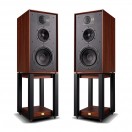 Wharfedale Linton Heritage Speakers with Matching Stands (Pair), Mahogany